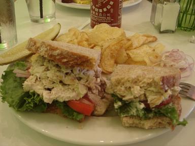 Chicken salad sandwich