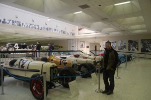 B at the museum